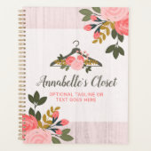 Floral Roos Clothes Hanger Closet Mode Boutique Planner (Voorkant)