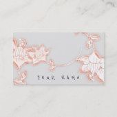 Floral Roos juwelen winkelen handgemaakte Florist Visitekaartje (Voorkant)