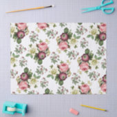 Floral Roos Patroon Tissuepapier (Craft)