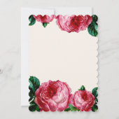  Floral Roos sparen de Datum Save The Date (Achterkant)