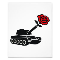 Floral Roos Tank Anti War Pacifism