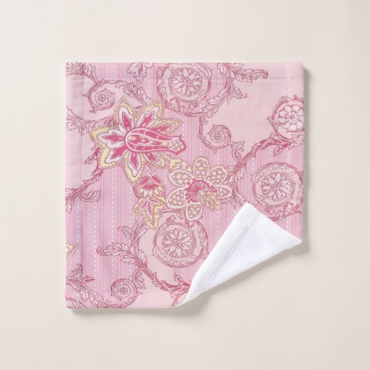 floral rose (Gant de toilette)