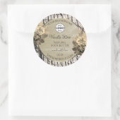 Floral Rose Arbre Grain produit Étiquette Logo (Sac)