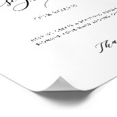 Floral rose bordeaux, panneau Livre d'or (Coin)