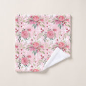 Floral rose d'aquarelle (Gant de toilette)