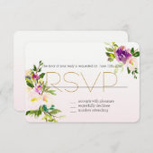 Floral rose de Bourgogne RSVP (Devant / Derrière)