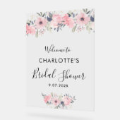 Floral rose Elegant Fête des mariées Bienvenue (Angle)