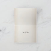 Floral rose et argent | Carte de remerciements (Intérieur)