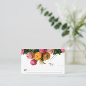 Floral rose et jaune - Cartes de Place (Debout devant)