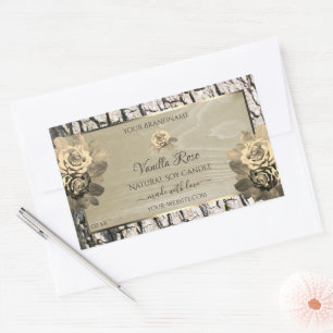 Floral Rose Grain Arbre Barre Étiquettes de produi