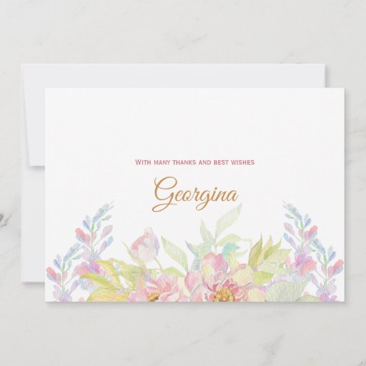 Floral rose Merci (Dos)