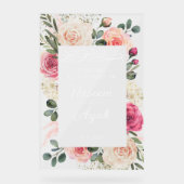 Floral rose moderne musulman Bienvenue (Recto)