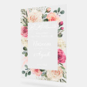 Floral rose moderne musulman Bienvenue (Angle)