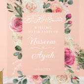 Floral rose moderne musulman Bienvenue