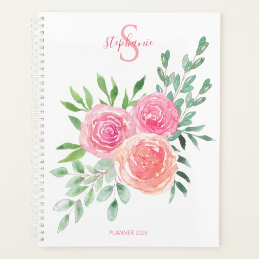 Floral rose monogramme (Devant)