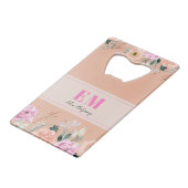 Floral rose ondulé monogramme (Devant Angle)