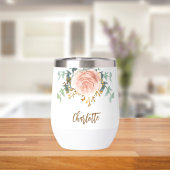 Floral rose or vert nom or