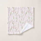 Floral rose pâle (Gant de toilette)