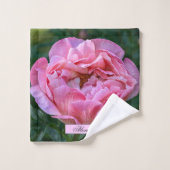 Floral rose Peony Photographie (Gant de toilette)