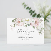 Floral rose rose blanc pivoine Merci romantique (Debout devant)