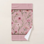 Floral rose rose rose rose (Serviette à main)