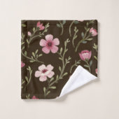 Floral rose rose rose rose (Gant de toilette)