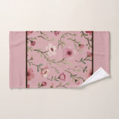 Floral rose rose rose rose (Serviette à main)