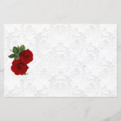 Floral Rose rouge profonde - Programme (Dos)