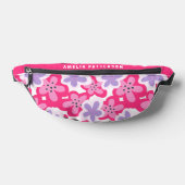 Floral rose tropical moderne Nom personnalisé (Poser)