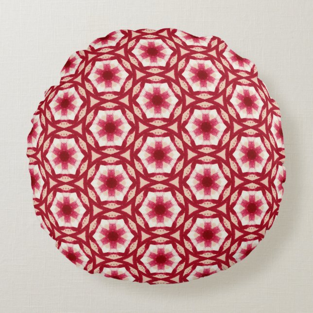 Floral Round Pillow Rond Kussen (Voorkant)