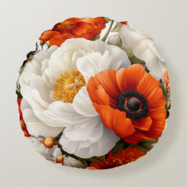 Floral Round Pillow Rond Kussen