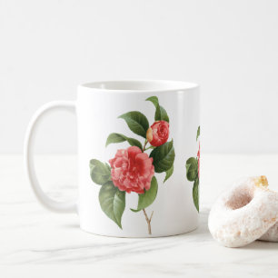  Floral, roze Camellia Flowers door Redoute Koffiemok