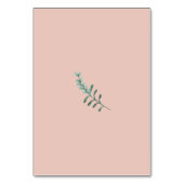 Floral roze eucalyptusbruiloft kaart (Achterkant)
