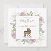 Floral Roze Floral Cadeaus QR-code Kaart (Voorkant)