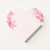 Floral roze make-up artiest haar stylist business notitieboek (Achterkant)