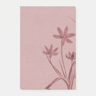 Floral roze post-it® notes