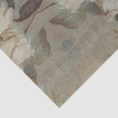 Floral roze Roses Impressionisme Gold Logo Busines Tissuepapier (Detail)