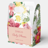 Floral Rozen Baby shower lentestuin Bedankdoosjes (Geopend)