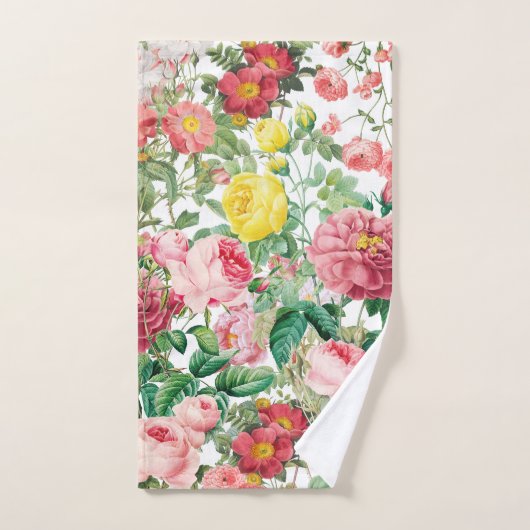 Floral Rozen lentestuin Bad Handdoek (Handdoek)