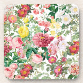 Floral Rozen  lentestuin Bier Onderzetter (Voorkant)