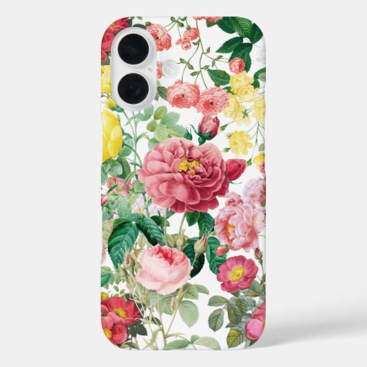 Floral Rozen lentestuin Case-Mate iPhone Case (Achterkant)