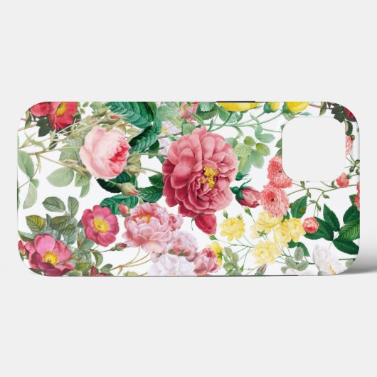 Floral Rozen lentestuin Case-Mate iPhone Case (Achterkant (horizontaal))