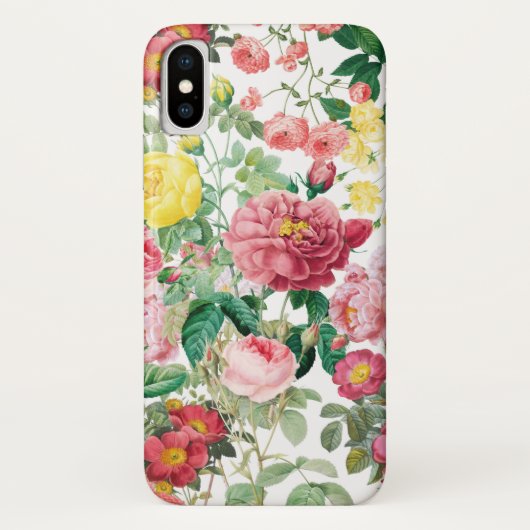Floral Rozen lentestuin Case-Mate iPhone Case (Achterkant)