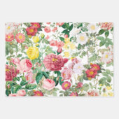 Floral Rozen  lentestuin Inpakpapier Vel (Voorkant)