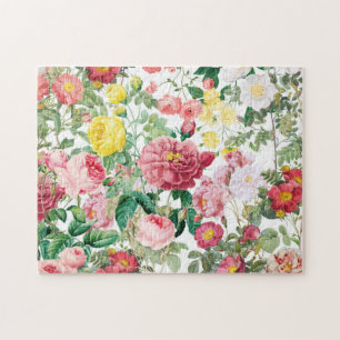 Floral Rozen  lentestuin Legpuzzel