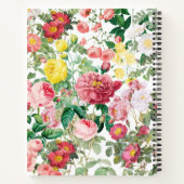 Floral Rozen  lentestuin Notitieboek (Achterkant)