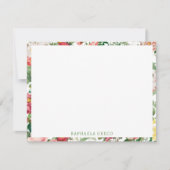 Floral Rozen  lentestuin Notitiekaartje (Voorkant)