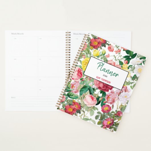 Floral Rozen  lentestuin Planner (Display)