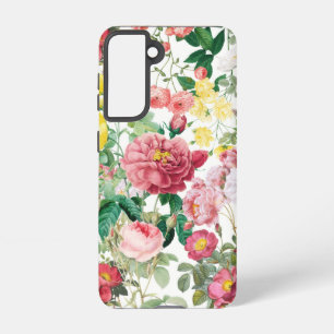 Floral Rozen  lentestuin Samsung Galaxy Hoesje