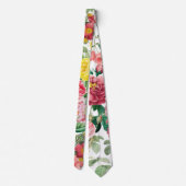 Floral Rozen lentestuin Stropdas (Achterkant)